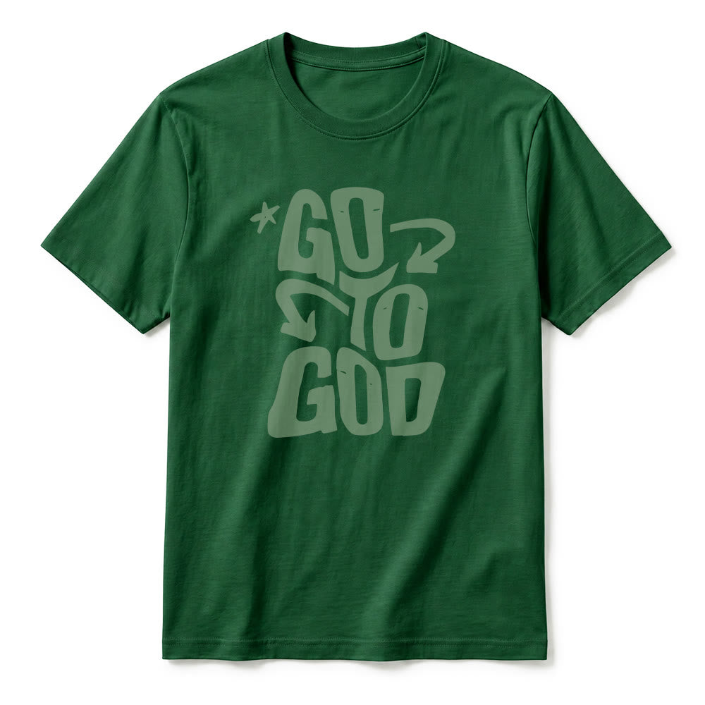Christianartworkshop T-shirt premium à manches courtes « Va à Dieu » avec accent étoile - image 11