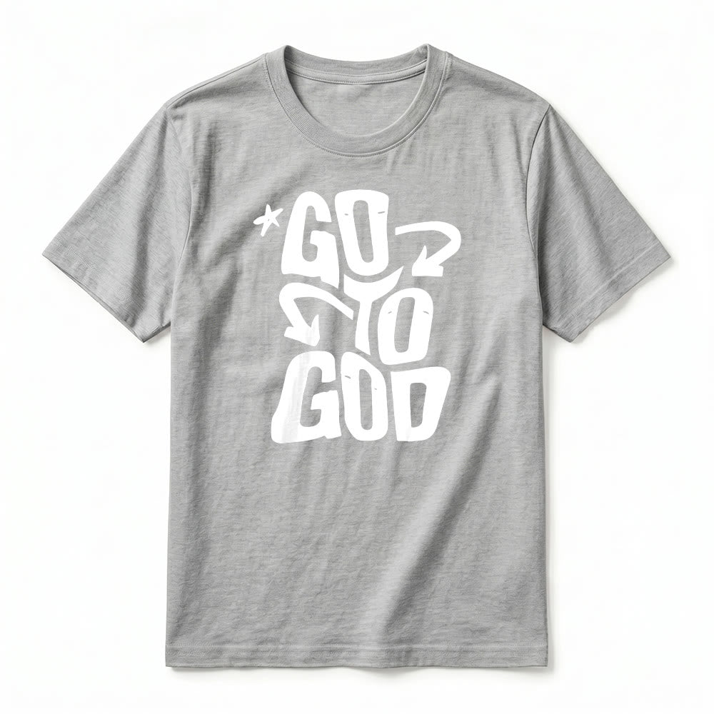Christianartworkshop T-shirt premium à manches courtes « Va à Dieu » avec accent étoile - image 20