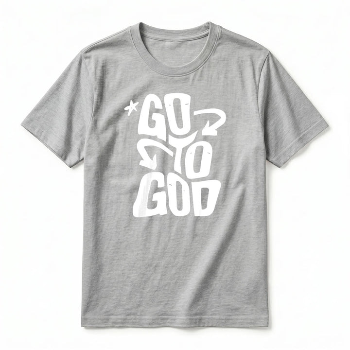 Christianartworkshop T-shirt premium à manches courtes « Va à Dieu » avec accent étoile - image 20