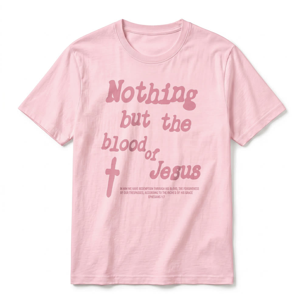 Christianartworkshop T-shirt premium à manches courtes « Rien que le sang de Jésus » - image 26