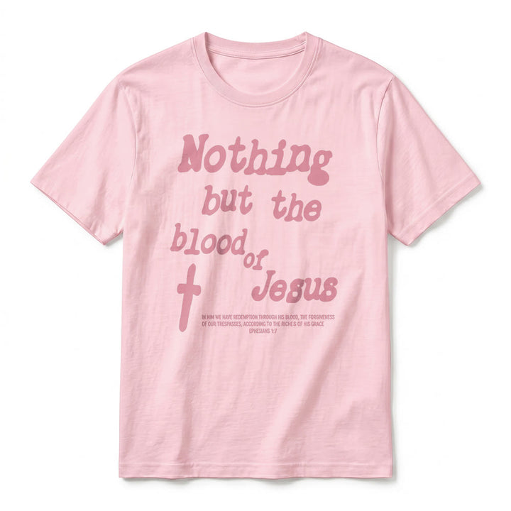 Christianartworkshop T-shirt premium à manches courtes « Rien que le sang de Jésus » - image 26