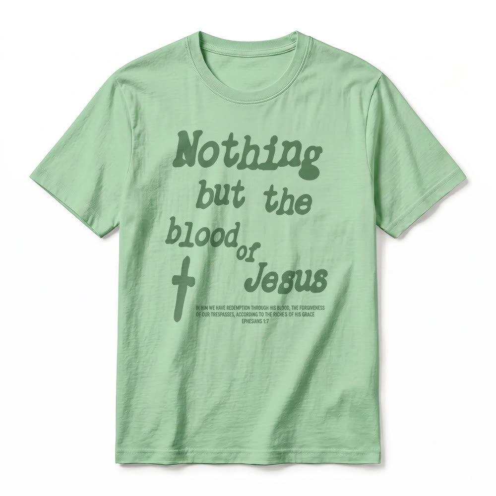 Christianartworkshop T-shirt premium à manches courtes « Rien que le sang de Jésus » - image 23