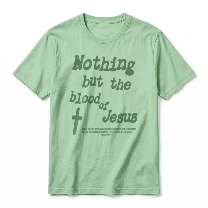 Christianartworkshop T-shirt premium à manches courtes « Rien que le sang de Jésus » - image 23