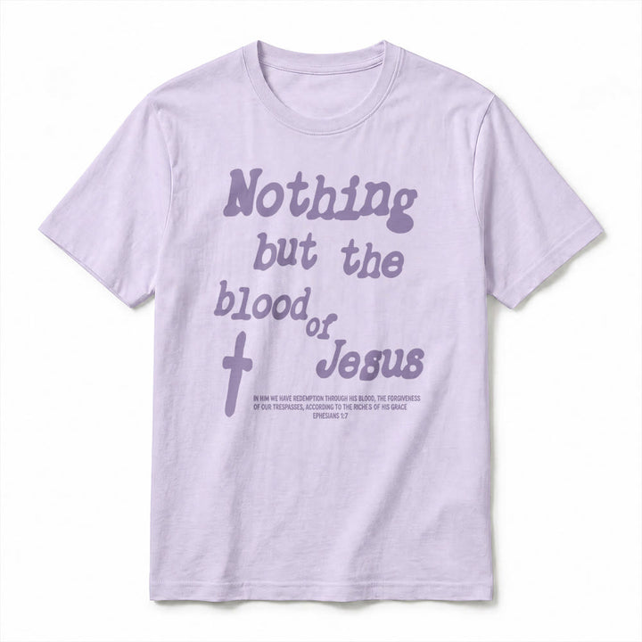 Christianartworkshop T-shirt premium à manches courtes « Rien que le sang de Jésus » - image 17