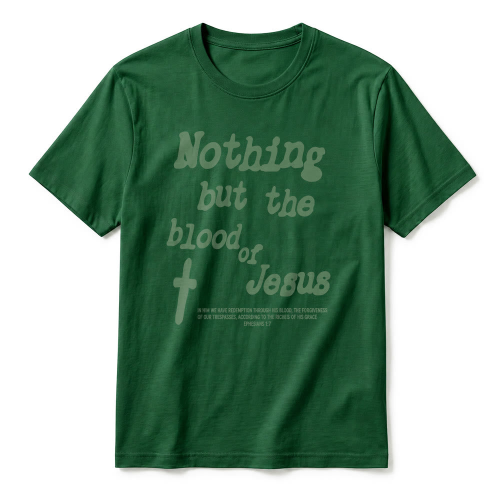 Christianartworkshop T-shirt premium à manches courtes « Rien que le sang de Jésus » - image 11