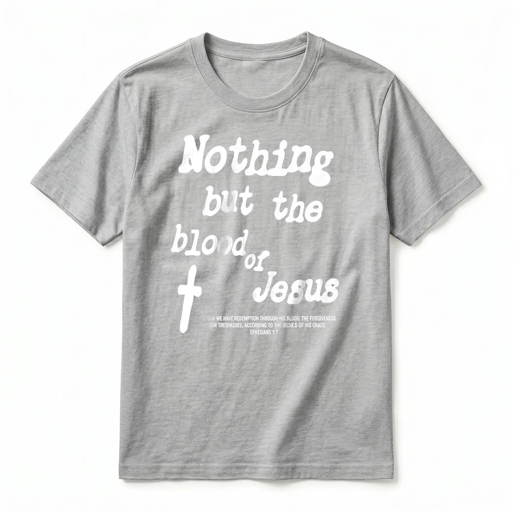 Christianartworkshop T-shirt premium à manches courtes « Rien que le sang de Jésus » - image 20