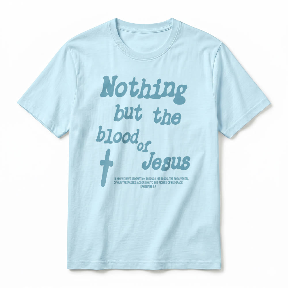 Christianartworkshop T-shirt premium à manches courtes « Rien que le sang de Jésus » - image 14