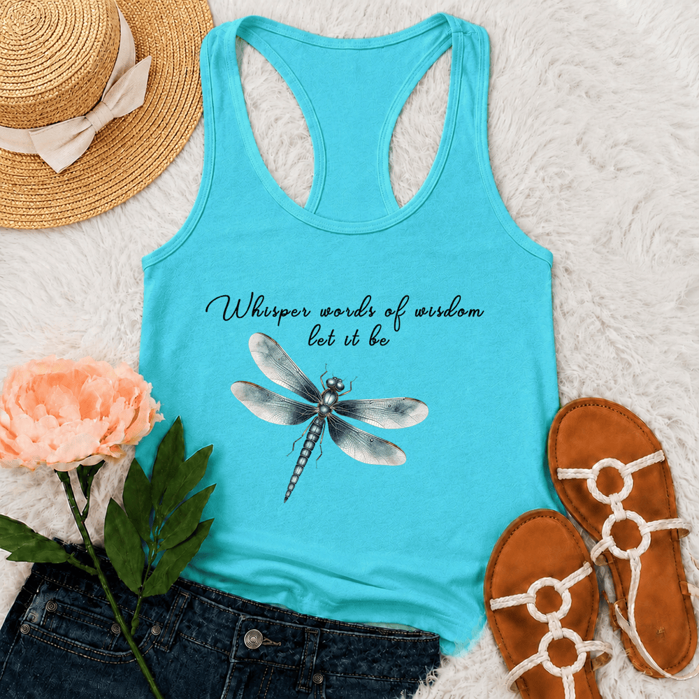 Christianartworkshop Débardeur dos nageur à motif aquarelle libellule Let It Be - Menthe - 2XL - image 12