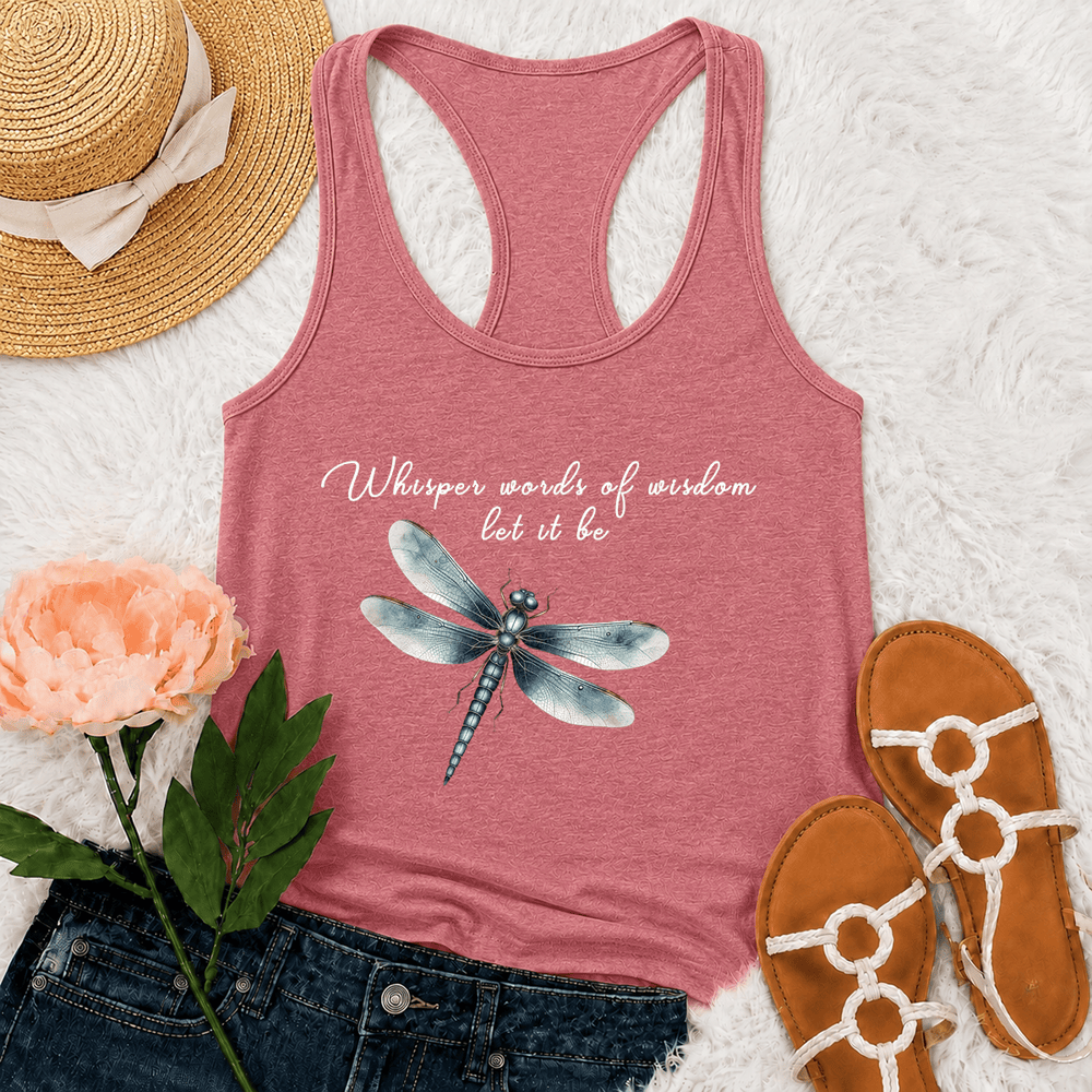 Christianartworkshop Débardeur dos nageur à motif aquarelle libellule Let It Be - Rose - 2XL - image 21