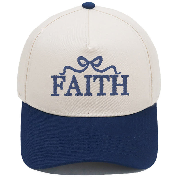 Christianartworkshop Casquette de baseball ajustable FAITH à broderie nœud papillon camouflage - Bleu marine - image 13