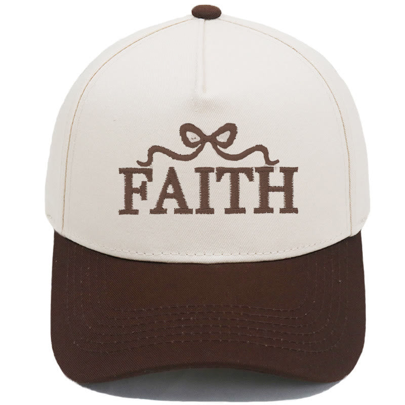 Christianartworkshop Casquette de baseball ajustable FAITH à broderie nœud papillon camouflage - Café - image 19