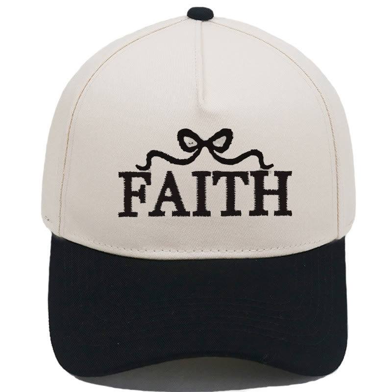 Christianartworkshop Casquette de baseball ajustable FAITH à broderie nœud papillon camouflage - Noir - image 2