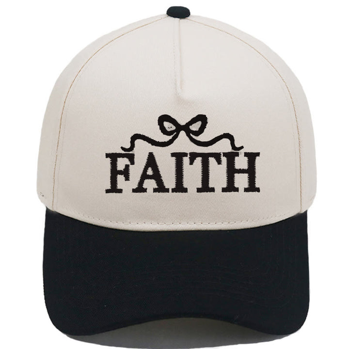 Christianartworkshop Casquette de baseball ajustable FAITH à broderie nœud papillon camouflage - Noir - image 2