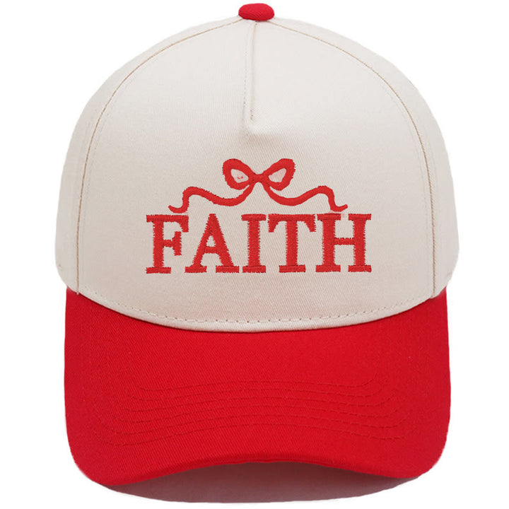 Christianartworkshop Casquette de baseball ajustable FAITH à broderie nœud papillon camouflage - Rouge - image 5