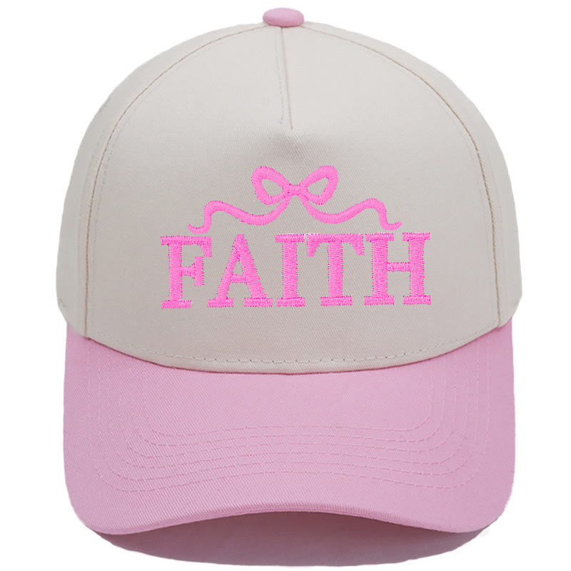 Christianartworkshop Casquette de baseball ajustable FAITH à broderie nœud papillon camouflage - Rose - image 7