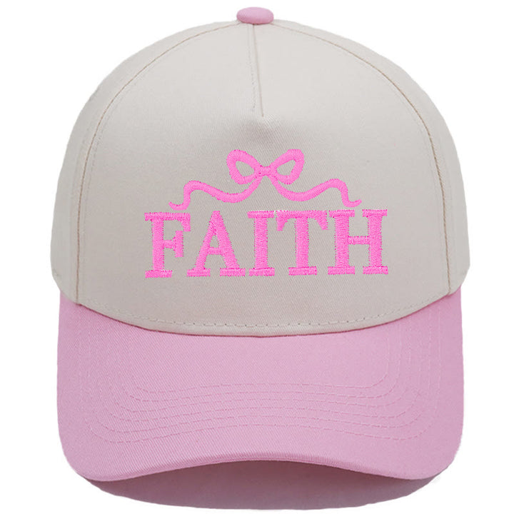 Christianartworkshop Casquette de baseball ajustable FAITH à broderie nœud papillon camouflage - Rose - image 7