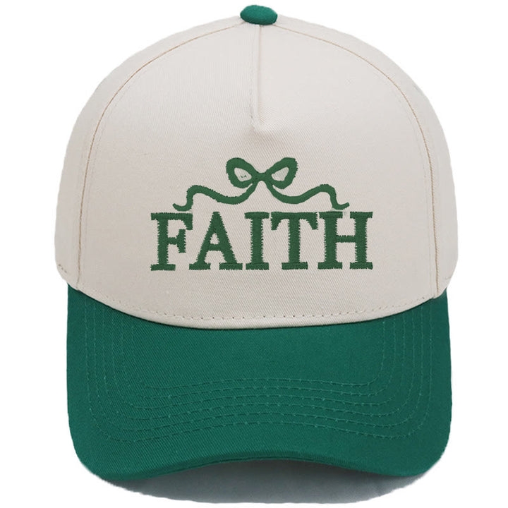 Christianartworkshop Casquette de baseball ajustable FAITH à broderie nœud papillon camouflage - Vert foncé - image 15
