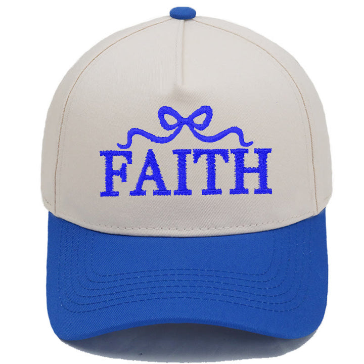 Christianartworkshop Casquette de baseball ajustable FAITH à broderie nœud papillon camouflage - Bleu royal - image 11