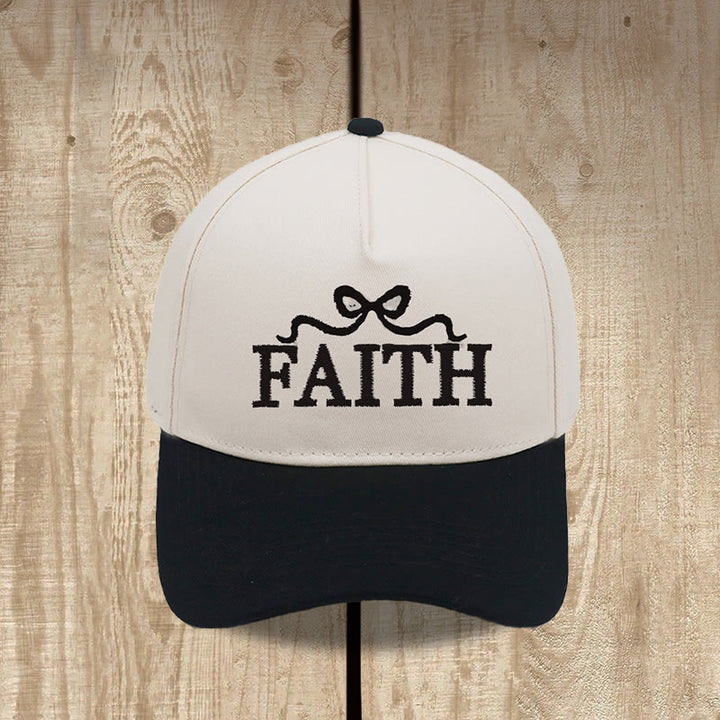 Christianartworkshop Casquette de baseball ajustable FAITH à broderie nœud papillon camouflage - image 3