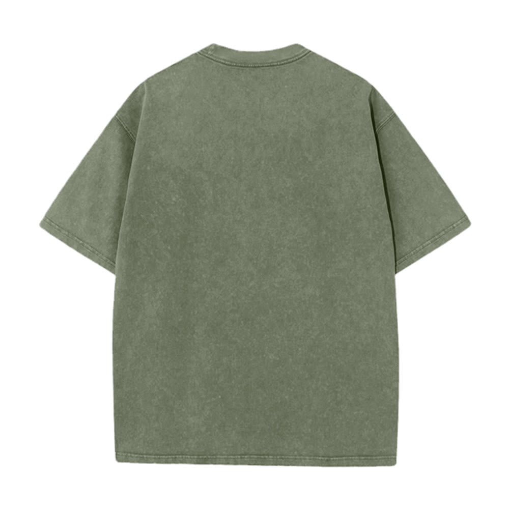 Christianartworkshop T-shirt unisexe délavé « Si Dieu est pour nous » Desert Eagle Cactus Romains 8:31 Western Faith - image 9