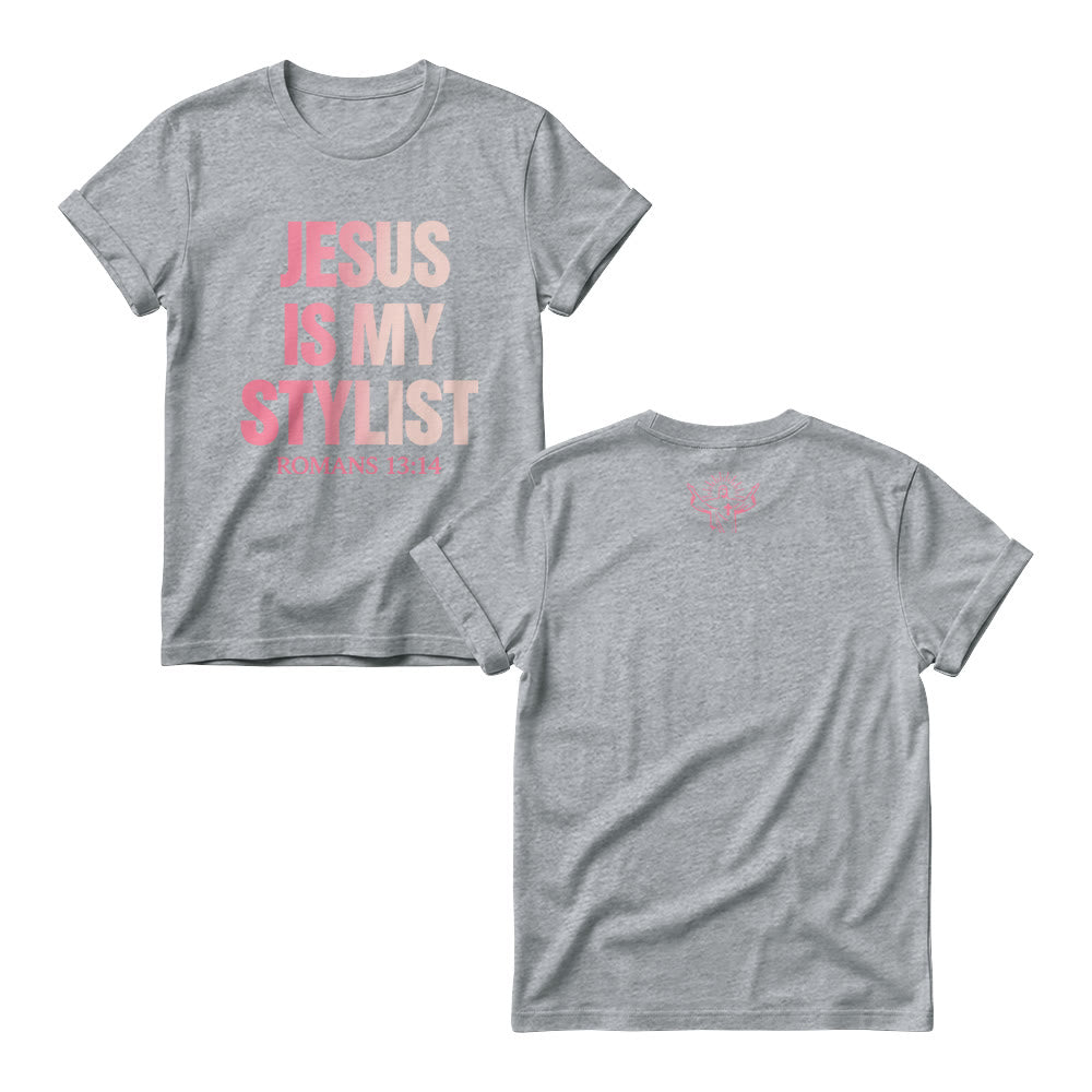 Christianartworkshop Pulls ras du cou pour femmes avec imprimé humoristique en dégradé de texte sur le devant - Gris - 4XL - image 4