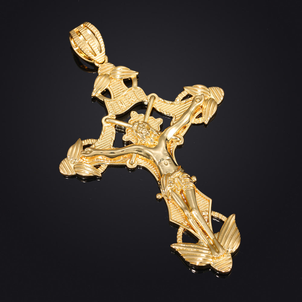 Christianartworkshop Collier en corde avec crucifix ailé finement sculpté : symbole gracieux de la douce miséricorde céleste - image 1