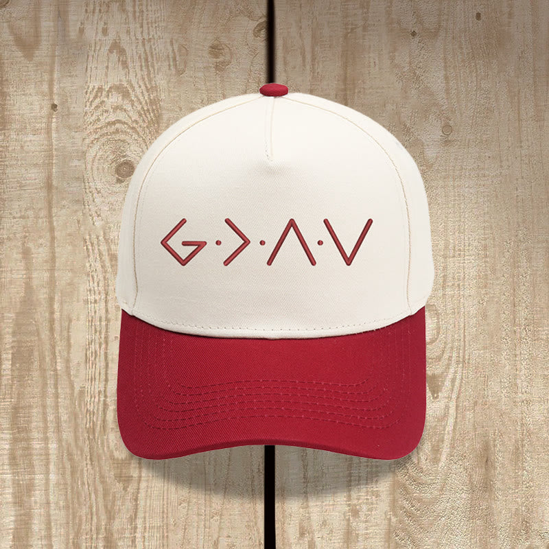 Christianartworkshop Casquette de baseball brodée sur le devant avec un symbole géométrique à lignes fines - Bourgogne - image 14