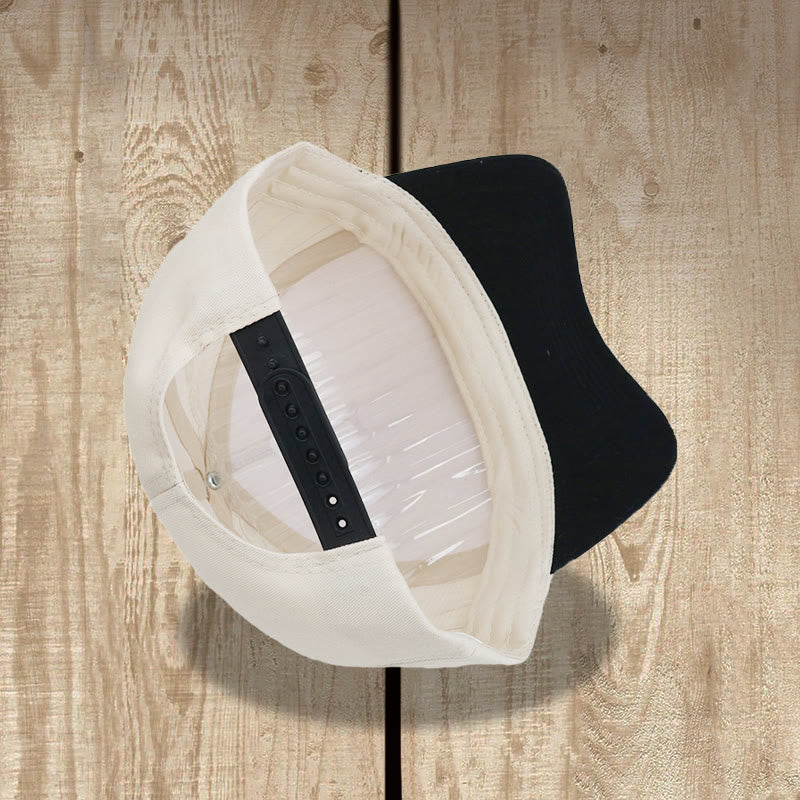Christianartworkshop Casquette de baseball brodée sur le devant avec un symbole géométrique à lignes fines - image 2