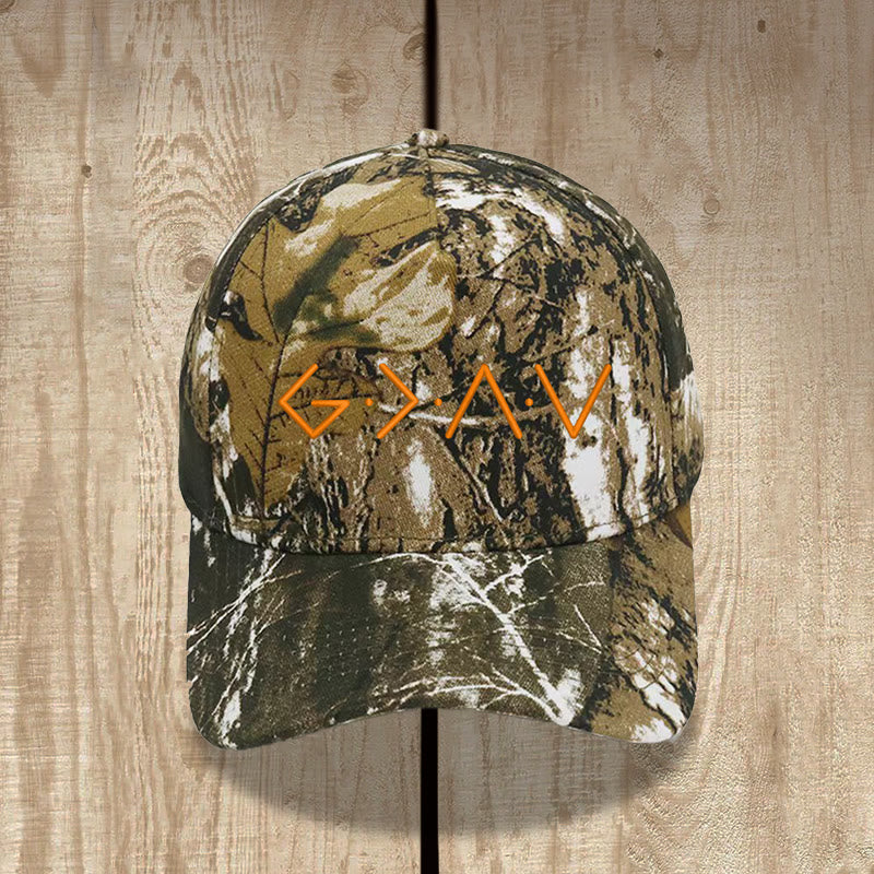 Christianartworkshop Casquette de baseball brodée sur le devant avec un symbole géométrique à lignes fines - Camouflage - image 11