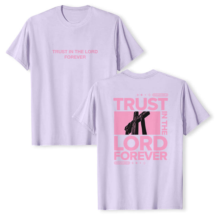T-shirt Christianartworkshop « Ayez confiance en le Seigneur pour toujours » - Violet - 2XL - image 21