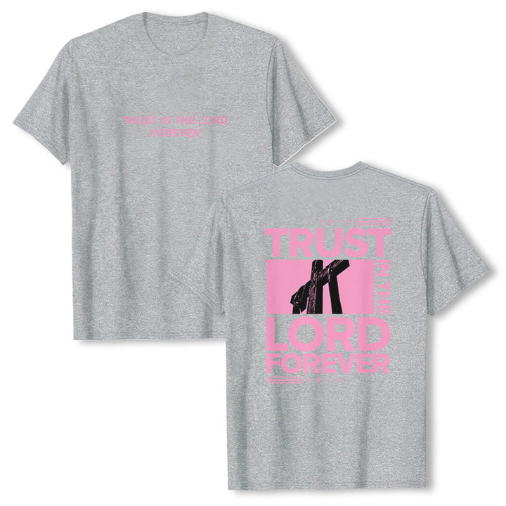 T-shirt Christianartworkshop « Ayez confiance en le Seigneur pour toujours » - Gris - 2XL - image 24