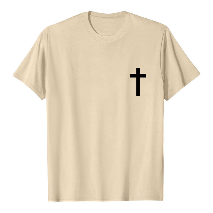 Christianartworkshop T-shirt premium à manches courtes avec imprimé croisé devant et dos vertical effet vieilli « JÉSUS Le Chemin, la Vérité, la Vie » - image 19