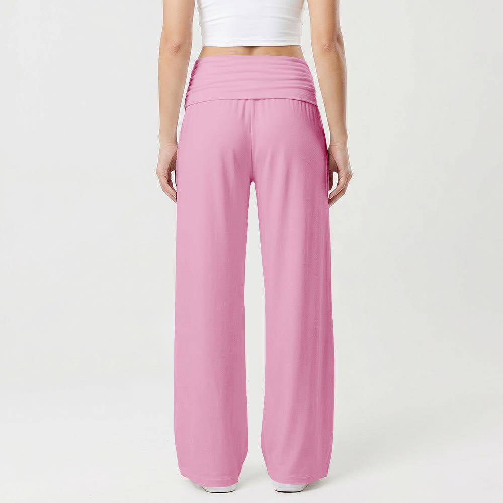 Christianartworkshop Pantalon universitaire imprimé intégral vertical avec la lettre SAINT et une croix blanche, taille haute et jambes larges. - image 14