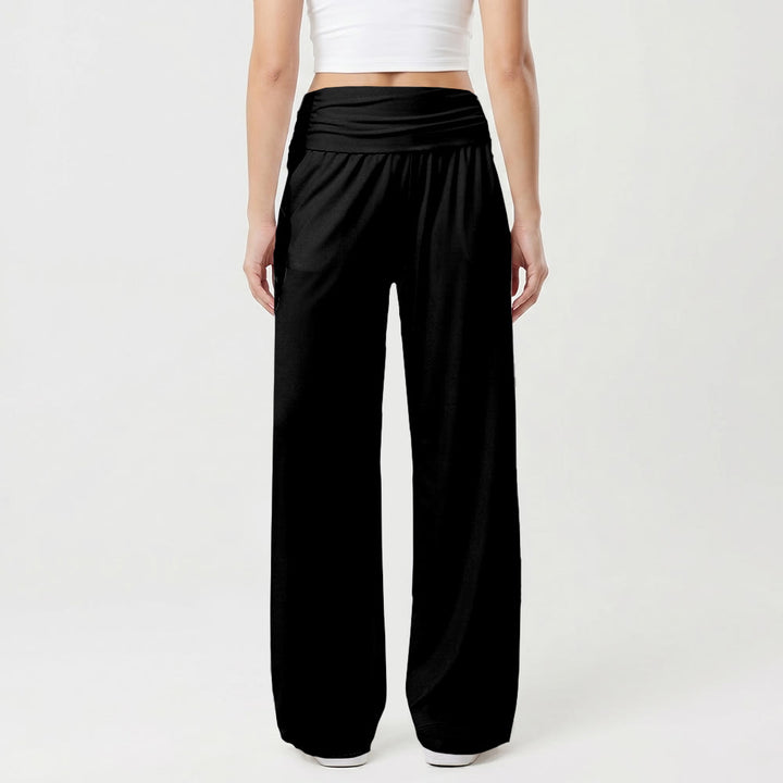 Christianartworkshop Pantalon universitaire imprimé intégral vertical avec la lettre SAINT et une croix blanche, taille haute et jambes larges. - image 5