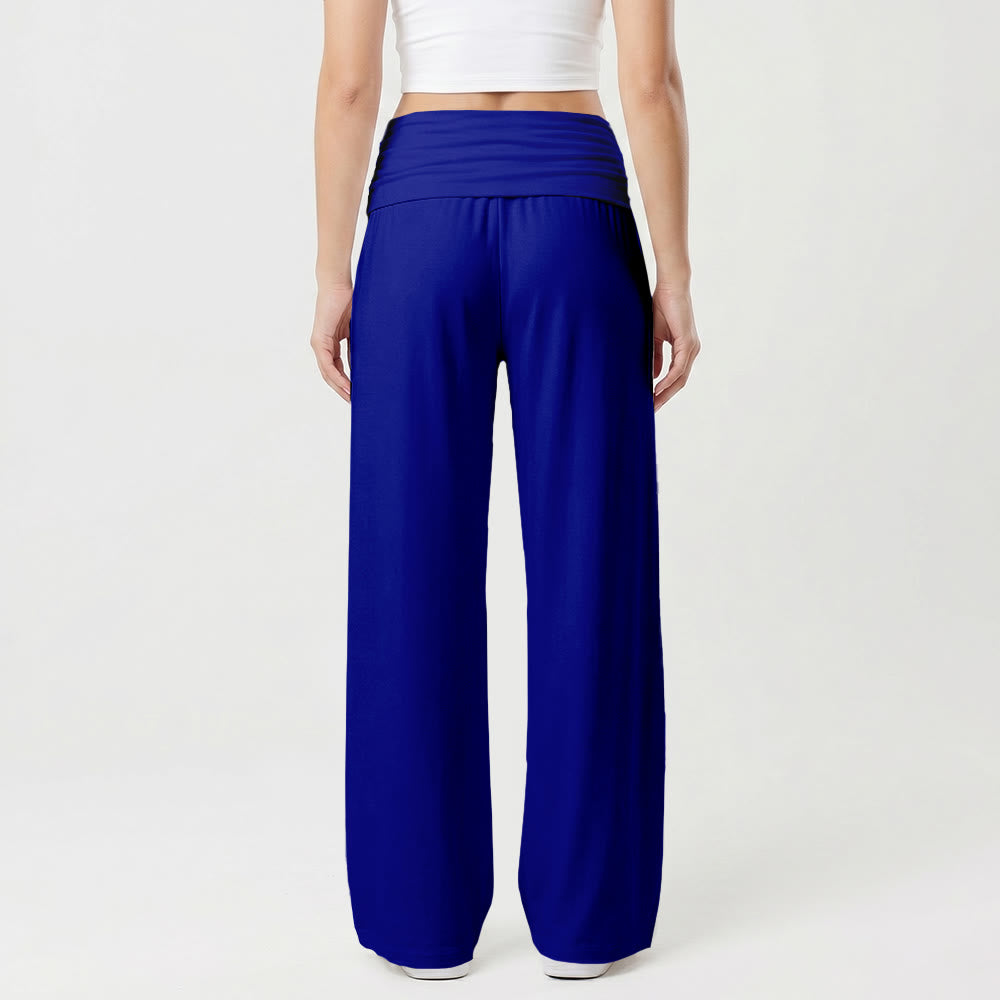 Christianartworkshop Pantalon universitaire imprimé intégral vertical avec la lettre SAINT et une croix blanche, taille haute et jambes larges. - image 17