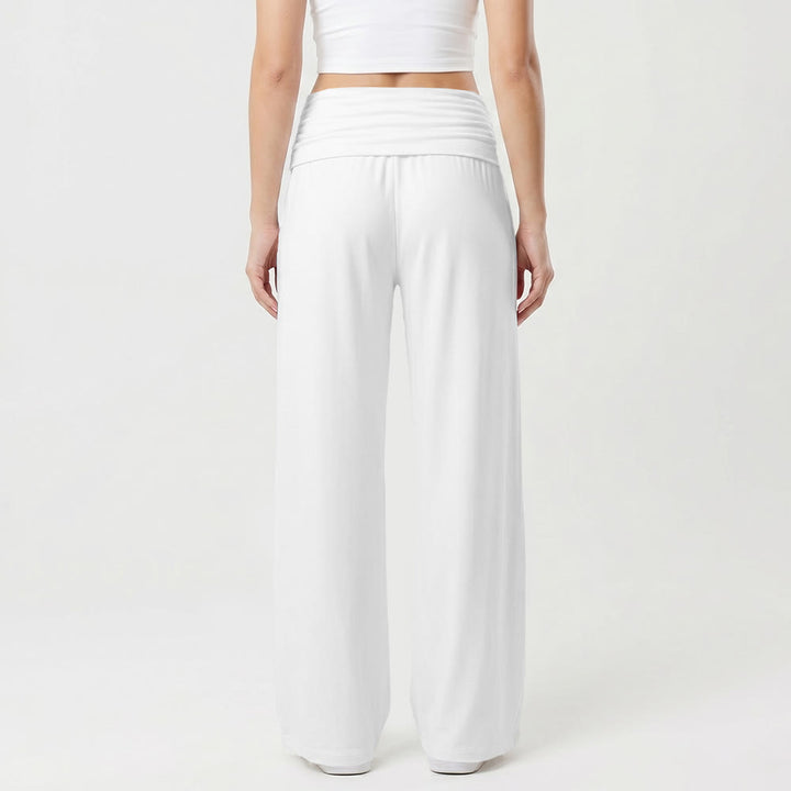 Christianartworkshop Pantalon universitaire imprimé intégral vertical avec la lettre SAINT et une croix blanche, taille haute et jambes larges. - image 8