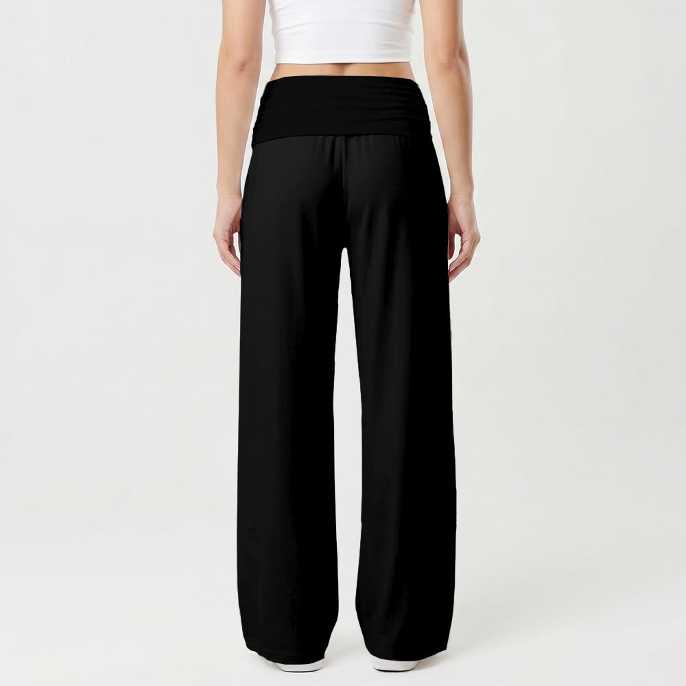 Christianartworkshop Je suis un enfant de Dieu Pantalon à jambes larges imprimé en lettres capitales à l'aide d'un pinceau grossier - image 5
