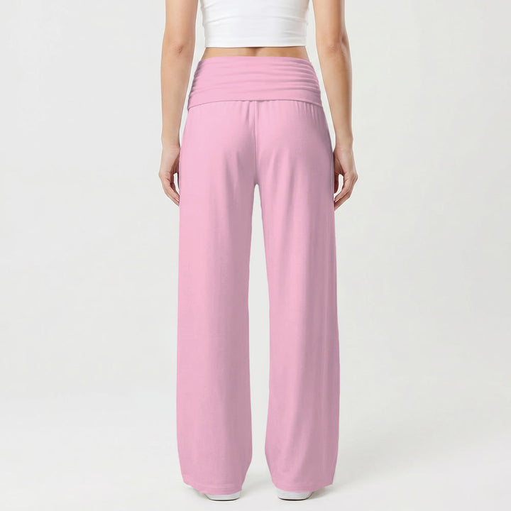 Christianartworkshop Pantalon à jambes larges imprimé croix verticale avec contour de cœur et trois clous verticaux - image 5