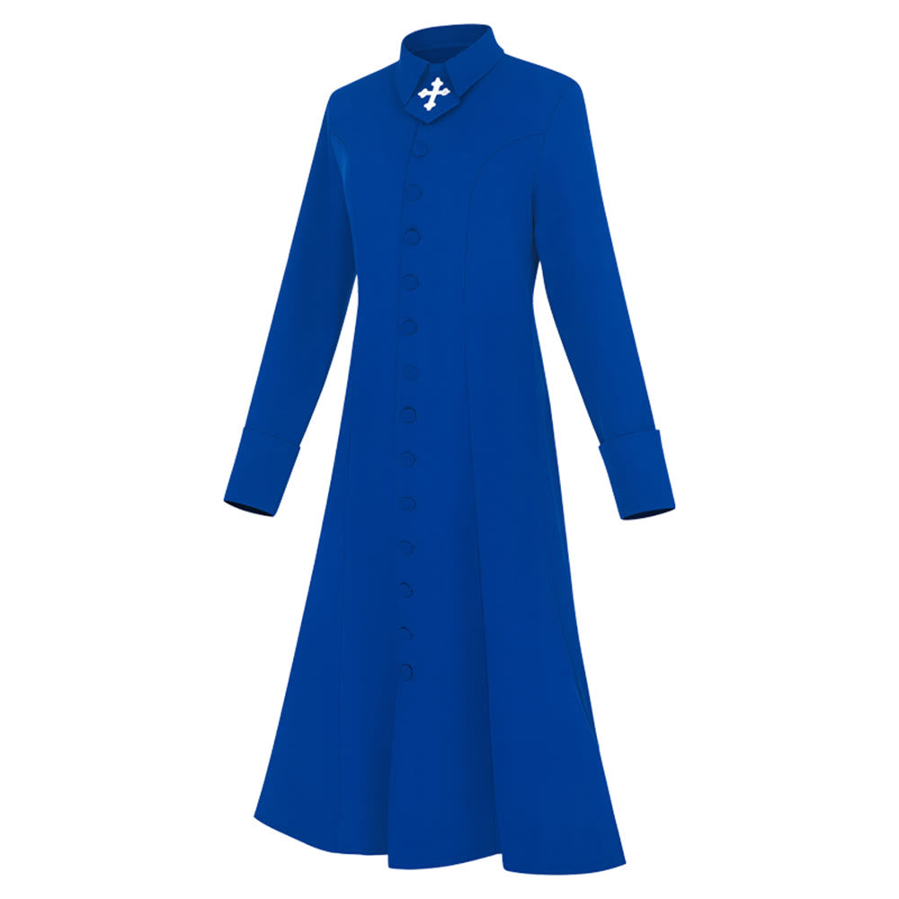 Robe de pasteure pour femme de Christianartworkshop avec col à motif de croix et silhouette féminine - image 12