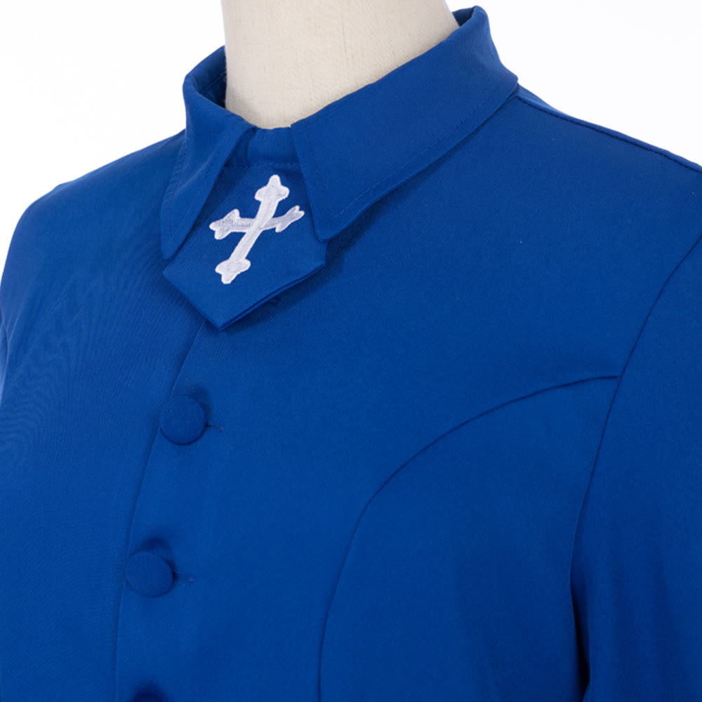 Robe de pasteure pour femme de Christianartworkshop avec col à motif de croix et silhouette féminine - image 16