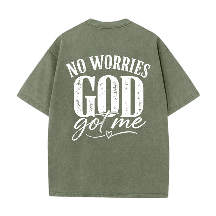 Christianartworkshop T-shirt délavé avec détail cœur et croix sur la poitrine gauche et dos. - image 26