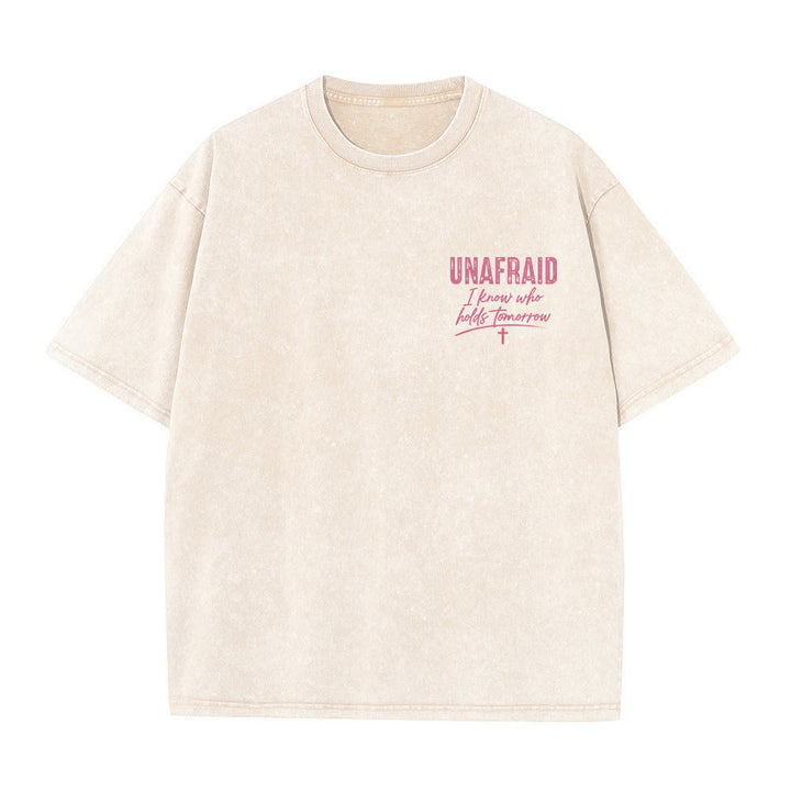 Christianartworkshop T-shirt délavé avec détail cœur et croix sur la poitrine gauche et dos. - image 16