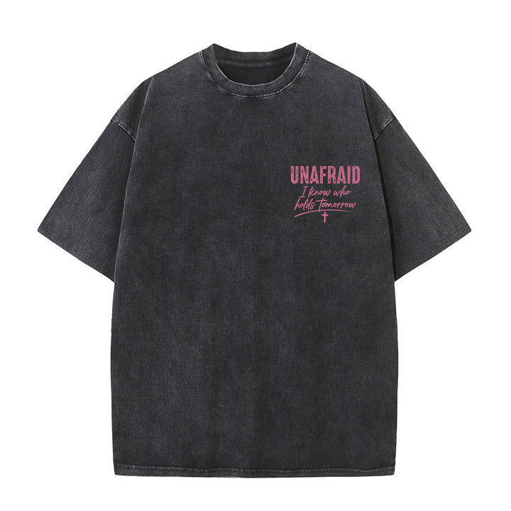 Christianartworkshop T-shirt délavé avec détail cœur et croix sur la poitrine gauche et dos. - image 13