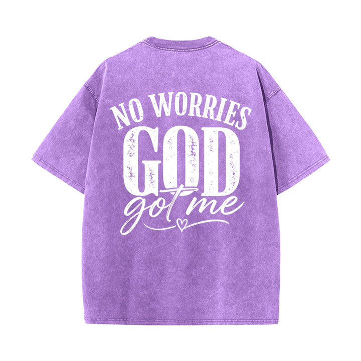 Christianartworkshop T-shirt délavé avec détail cœur et croix sur la poitrine gauche et dos. - image 20