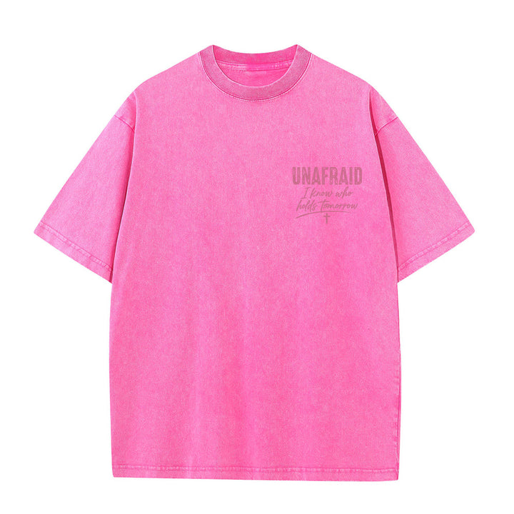 Christianartworkshop T-shirt délavé avec détail cœur et croix sur la poitrine gauche et dos. - image 22