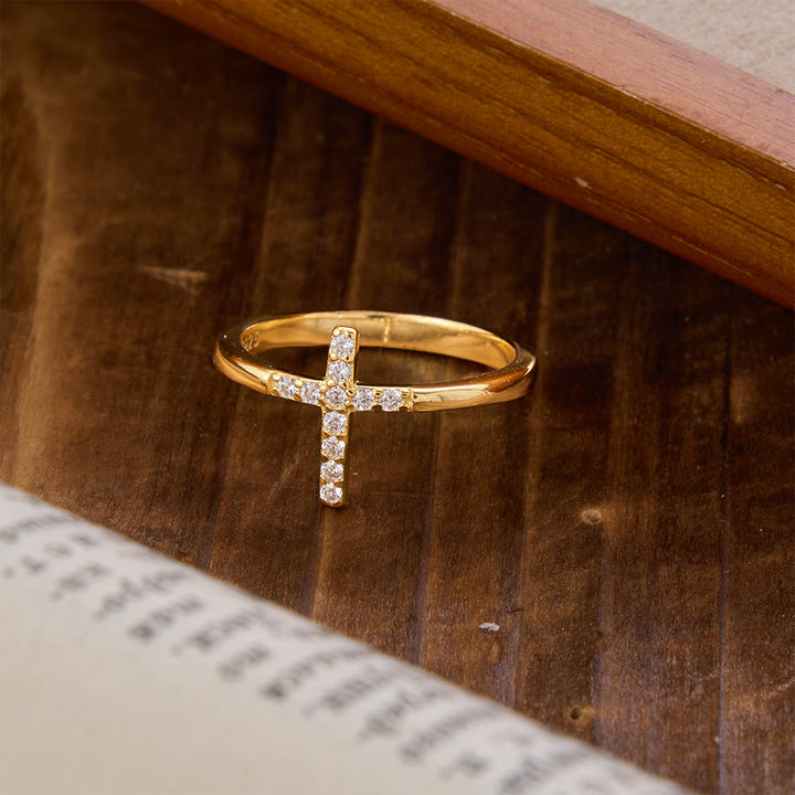 Croix en argent 925 et bague « Fais confiance à Dieu » de Christianartworkshop : symboles d’espoir - image 5