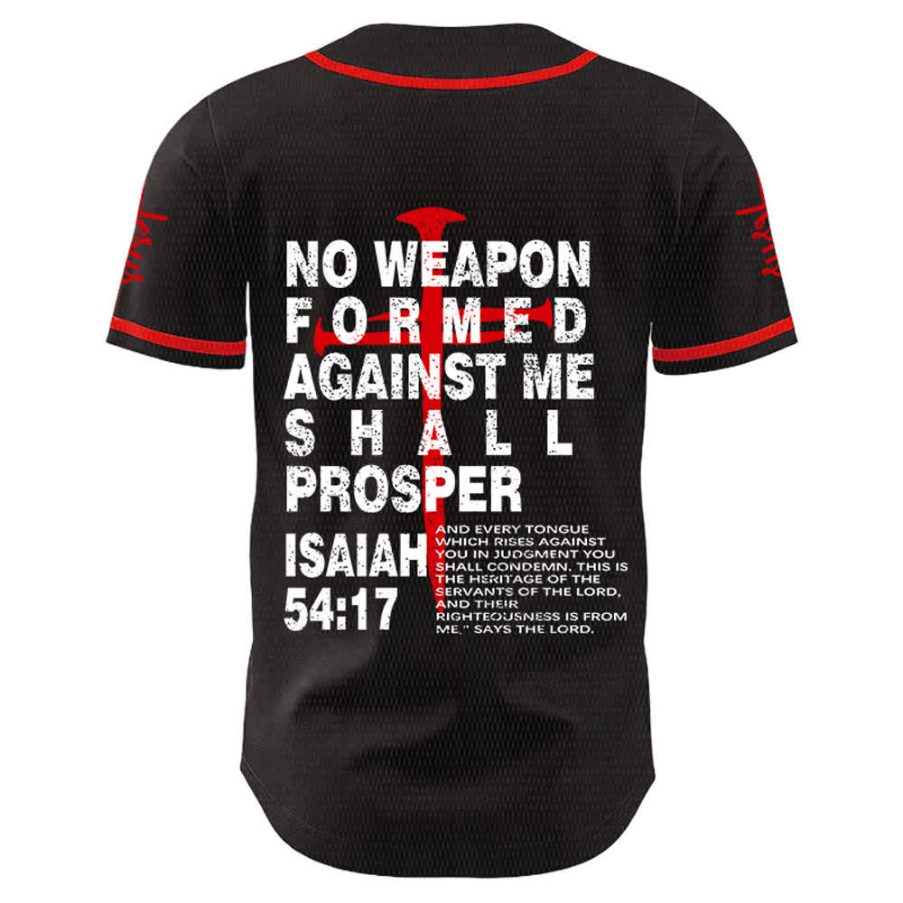 Christianartworkshop Maillot de baseball « Aucune arme forgée contre moi ne prospérera » - image 4