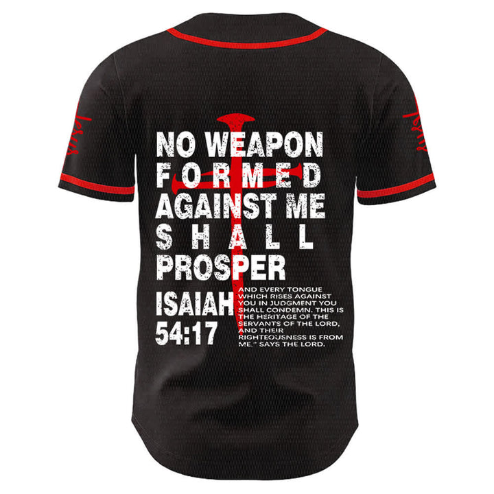 Christianartworkshop Maillot de baseball « Aucune arme forgée contre moi ne prospérera » - image 4