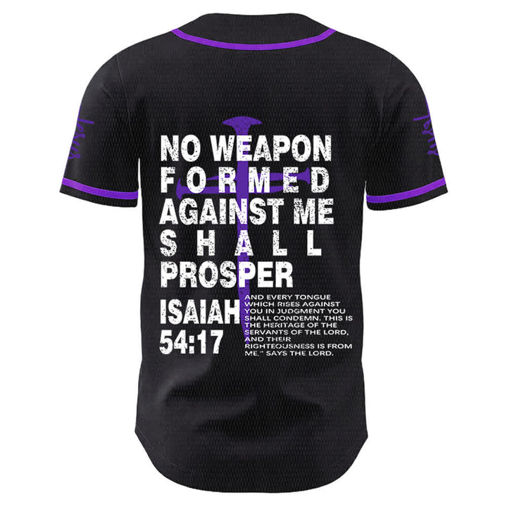 Christianartworkshop Maillot de baseball « Aucune arme forgée contre moi ne prospérera » - image 22