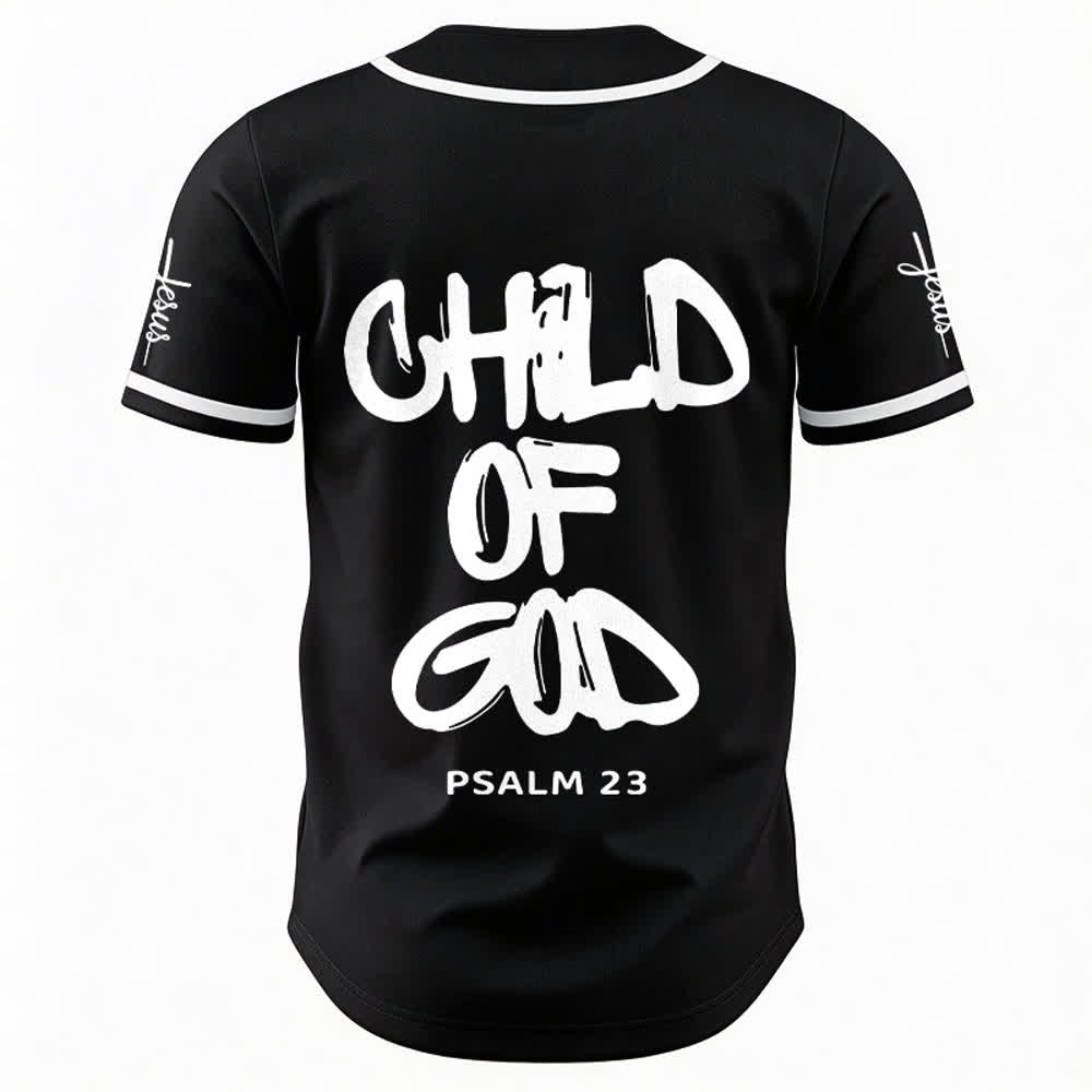 Christianartworkshop Maillot de baseball Child Of God multicolore à bordure contrastée - image 1